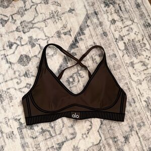 ALO airlift espresso Sports Bra Small